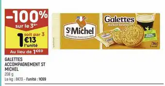 Leader Price Galettes Accompagnement St Michel offre