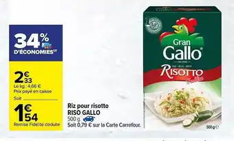 Riz Pour Risotto Riso Gallo