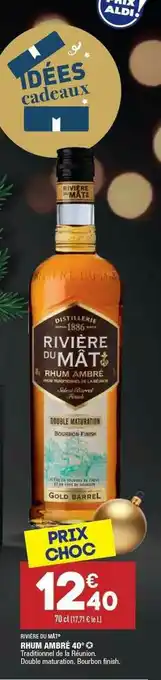 ALDI Rhum Ambré 40° Rivière Du Mât offre