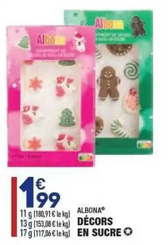 ALDI Décors En Sucre Albona offre