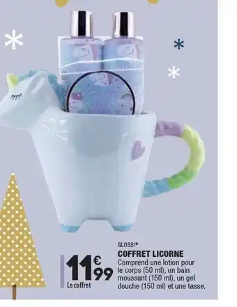 ALDI Coffret Licorne Gloss! offre