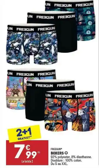 ALDI Boxers Freegun offre