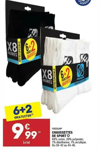 ALDI Chaussettes De Sport Freegun offre