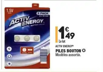 ALDI Piles Bouton Activ Energy offre