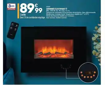 ALDI Cheminée électrique Quigg offre