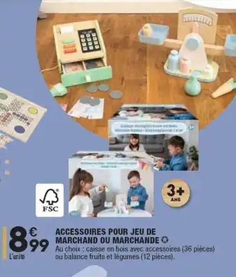 ALDI Accessoires Pour Jeu De Marchand Ou Marchande offre