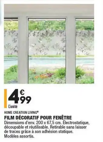 ALDI Film Décoratif Pour Fenêtre Home Creation Living offre