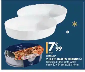ALDI 2 Plats Ovales Trianon Luminarc offre