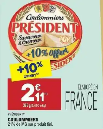 ALDI Coulommiers Président offre