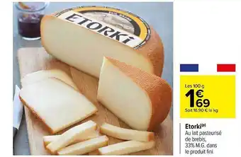 Carrefour Etorki offre