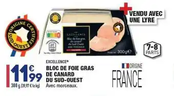 ALDI Bloc De Foie Gras De Canard Du Sud-ouest Excellence offre