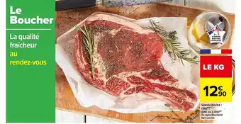 Carrefour Viande Bovine : Côte Avec Os à Rôtir offre