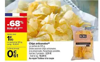 Carrefour Chips Artisanales offre