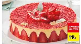 Carrefour Fraisier 6 Parts offre