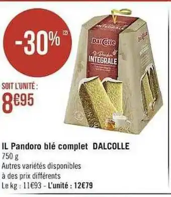 Il Pandoro Blé Complet Dalcolle