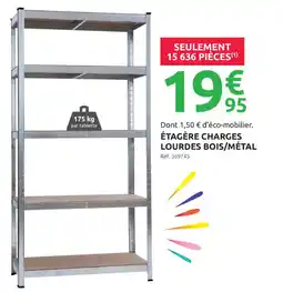Mr Bricolage Étagère charges lourdes bois/métal offre