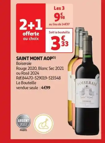 Auchan Supermarché Saint mont aop offre