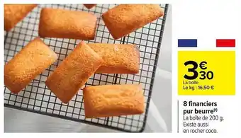 8 Financiers Pur Beurre