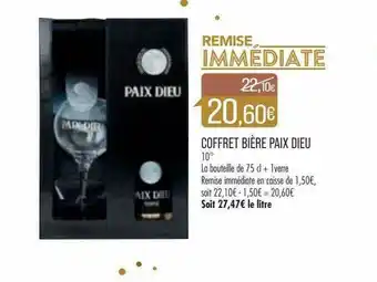 Match Coffret Bière Paix Dieu offre