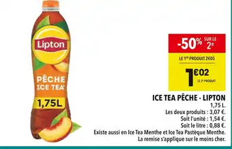 Supeco LIPTON Ice tea pêche offre