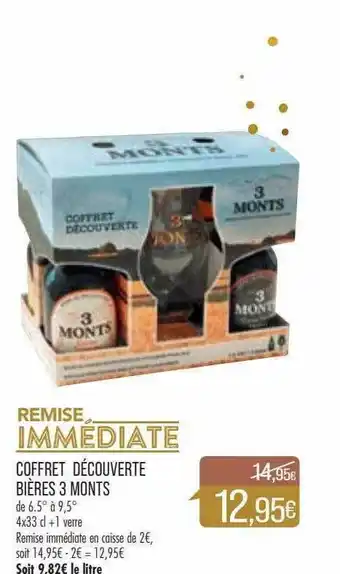 Match Coffret Découverte Bières 3 Monts offre