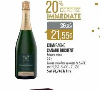 Match Champagne Canard Duchêne offre