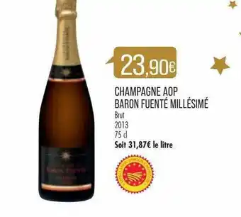 Champagne Aop Baron Fuenté Millésimé