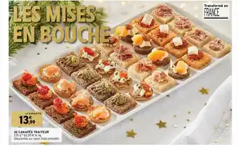 Intermarché 32 Canapés Traiteur offre