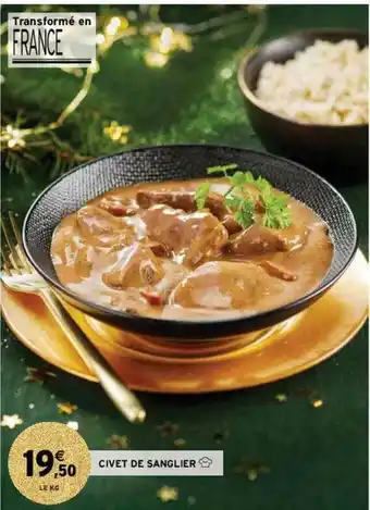 Intermarché Civet De Sanglier offre