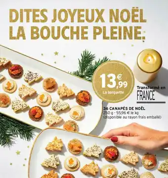 Intermarché 36 Canapés De Noël offre