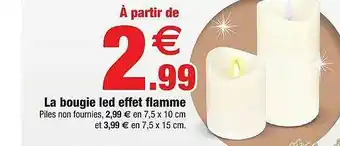 Bazarland La Bougie Led Effet Flamme offre