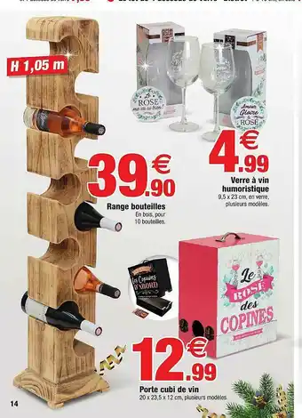 Range Bouteilles, Porte Cubi De Vin, Verre à Vin Humoristique