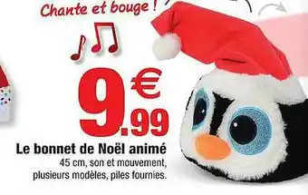 Bazarland Le Bonnet De Noël Animé offre