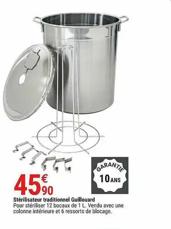Gamm vert Stérilisateur Traditionnel Guillouard offre