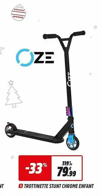 Intersport Trottinette Stunt Chrome Enfant offre