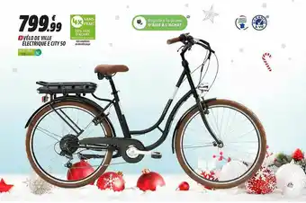 Intersport Vélo De Ville électrique E City 50 offre