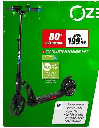 Intersport Trottinette électrique E-fly offre