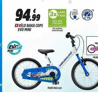 Intersport Vélo Naka Cops Evo Mini Nakamura offre