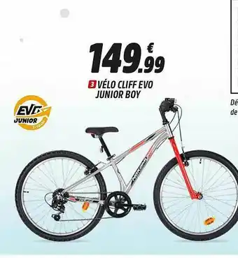 Intersport Vélo Cliff Evo Junior Boy offre