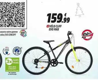 Intersport Vélo Cliff Evo Max offre