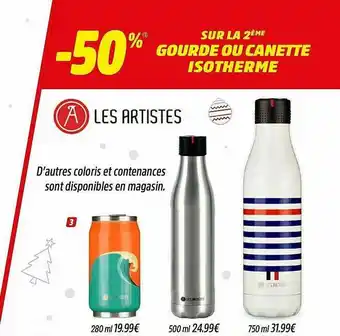 Intersport Gourde Ou Canette Isotherme Les Artistes offre