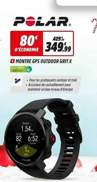 Intersport Montre Gps Outdoor Grit X Polar offre