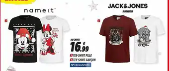 Intersport Tee-shirt Fille, Tee-shirt Garçon Nameit, Jack & Jones Junior offre