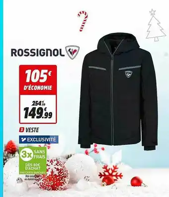 Intersport Veste Rossignol offre
