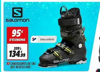 Intersport Chaussures De Ski Qst Access X8 Salomon offre