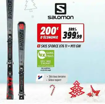 Skis Sforce X76 Ti + M11 Gw