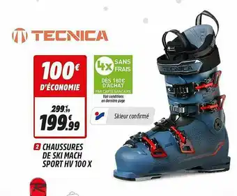 Intersport Chaussures De Ski Mach Sport Hv 100x Technica offre