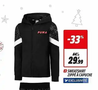 Intersport Sweatshirt Zippé à Capuche Puma offre