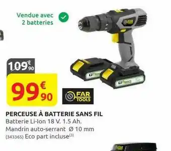 Rural Master Perceuse à Batterie Sans Fil Far Tools offre