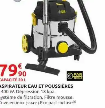 Rural Master Aspirateur Eau Et Poussières Far Tools offre